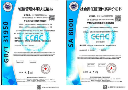 诚信社会责任管理体系证书